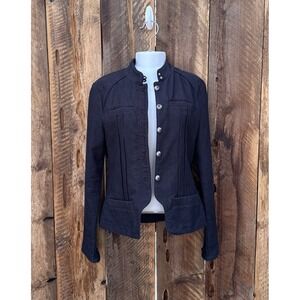 90s Y2K Oakley Women SM Military Blazer Indie Sleaze Victorian Goth Steampunk